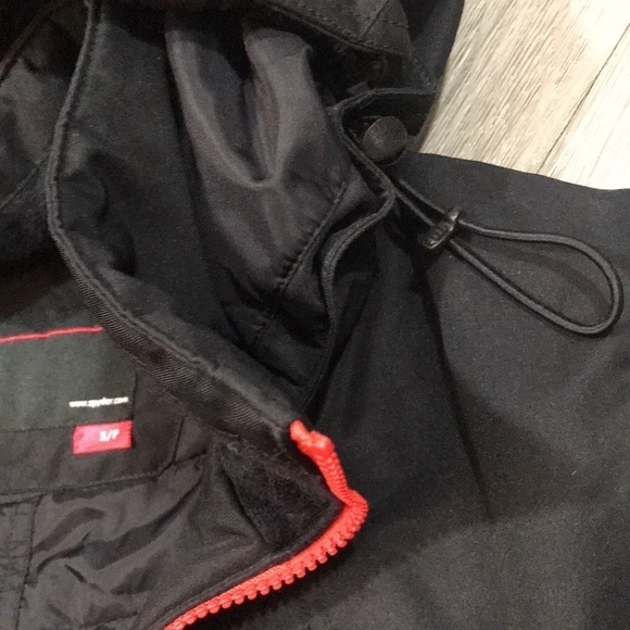 Spyder Racing Thinsulate Black Parka Sky Jacket size S - Picture 9 of 15